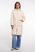 Ronja Long Light Quilted Coat Birch - 38