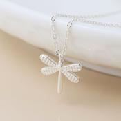 Sterling Silver Dragonfly Necklace image