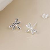 Sterling Silver Dragonfly Stud Earrings image