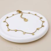 Gold Plated Stainless Steel Tiny Disc Bracelet image