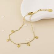Starry Stainless Steel Gold Plated Little Stars Bracelet