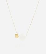 White Clover Gold Necklace image