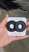 Big Circle Black Earrings image