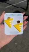 Yellow Triangle Shape Earrings image