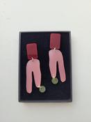Eau Wine and Pink Earrings image