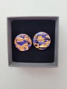 Ró Earrings Indigo Rose Gold image