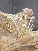 Beaten Leaf Cuff Gold image