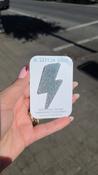 A Little Idea - Lightning Bolt Brooche Silver Sparkle image