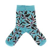 Lucky Socks - Leaf Turquoise