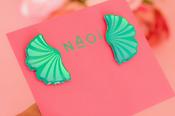 NAOI Earrings - Ginkgo Earrings Blue image