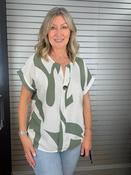 Print Top One Size - Khaki