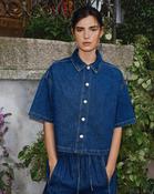 MSCH Manna Alena 2/4 Shirt Mid Blue Wash - M/L image