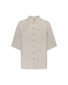 MSCH Viana Ginia 3/4 Shirt Sand Melange - S/M image