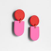 CULU Earrings - Tengae Red Pink image