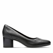 Clarks Un Cosmo Step Ladies Wide Fitting Heels Black in
