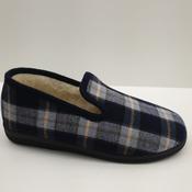 Roal R00872 Navy Mens Check Slippers