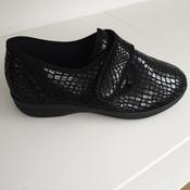 Roal A01321 Black Ladies Velcro Slippers
