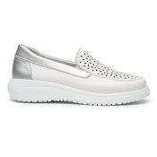 G Comfort 26294WS Waterproof WHITE COMBO Ladies Loafers