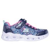 Skechers Heart Lights - Boogie Love Navy 303257L Girls Light-Up Trainers