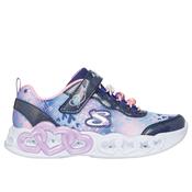 Skechers 303261L - Infinite Heart Lights - Heart Jewels - NVMT Girls Light-Up Trainers image