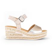 Gabor 64.651-62 Twirl Gold Ladies Wedge Sandals