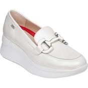 CallagHan 30028 White Ladies Loafers