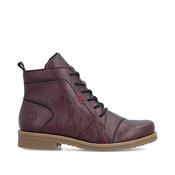 Rieker 73500-30 Red Ladies Casual Ankle Zip-Up Boots image
