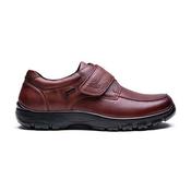 G Comfort A-7823C Cognac Waterproof Mens Wide Fit Velcro Closure Shoe image