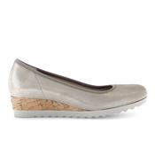 Gabor 82.641.12 Epworth Gold Shimmer Ladies Wedge Heeled Loafer image