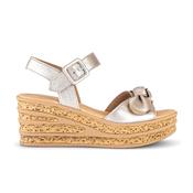 Gabor 84.653.62 Satin Metallic / Pewter Teman Gold Ladies Sandals image