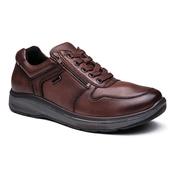 G Comfort 919-2CF Tan Wide Fit Waterproof Lace-up and Zip Casual Mens Shoe
