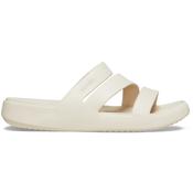 Crocs Getaway Strappy Cream Ladies Slides Sandals 209587-160 Getaway Strappy CR160 Stucco