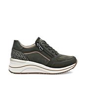 Remonte D0T16-54 Green Ladies Wedge Trainers
