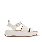 Fitflop F-MODE LEATHER FLATFORM FISHERMAN SANDALS HV1-194 Urban White Ladies Sandals image