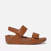 Fitflop LULU ADJUSTABLE LEATHER BACK-STRAP FV8-592 Light Tan Ladies Sandals image