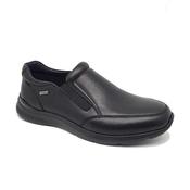 G Comfort S-961S Black Waterproof Wide Fit Light Weight All Leather Slip-on Mens Shoe image