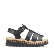 Rieker V7904-00 Black Ladies Everyday Sandals