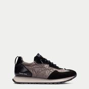 Hispanitas Women’s Kansas Black Leather Trainer – Lace-Up Sneaker with Triflow® Cushioning &amp; Removable Insole