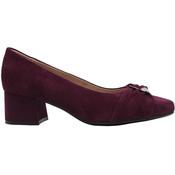 Caprice 22300 Low Heel Shoe - Burgundy Suede - 37 image