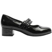 Jana 24366 Strap Shoe - Black Patent - 37