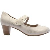 Jana 24464 Heeled Strap Shoe - Beige Gold - 37