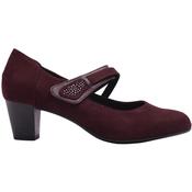 Jana 24464 Heeled Strap Shoe - Burgundy - 37 image