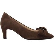 Gabor 301402 Bow Court Shoe - Brown Suede - 4 image