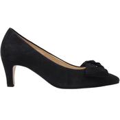 Gabor 301402 Bow Court Shoe - Navy Suede Nubuck - 4 image