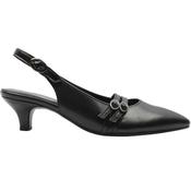 Gabor 301702 Low Heel Sling Back - Black Leather - 3 image
