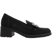 Gabor 400702 Block Heel Shoe - Black Suede - 4 image