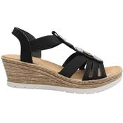 Rieker 619B2 Sandal - Black - 36