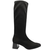 Miss Elastic 75435 Knee High Boot - Black Suede - 37 image