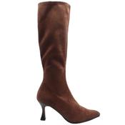 Miss Elastic 78041 Knee High Boot - Brown Suede - 36 image
