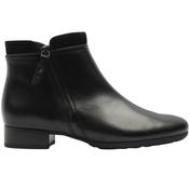 Gabor 803102 Low Heel Boot - Black Leather - 4 image